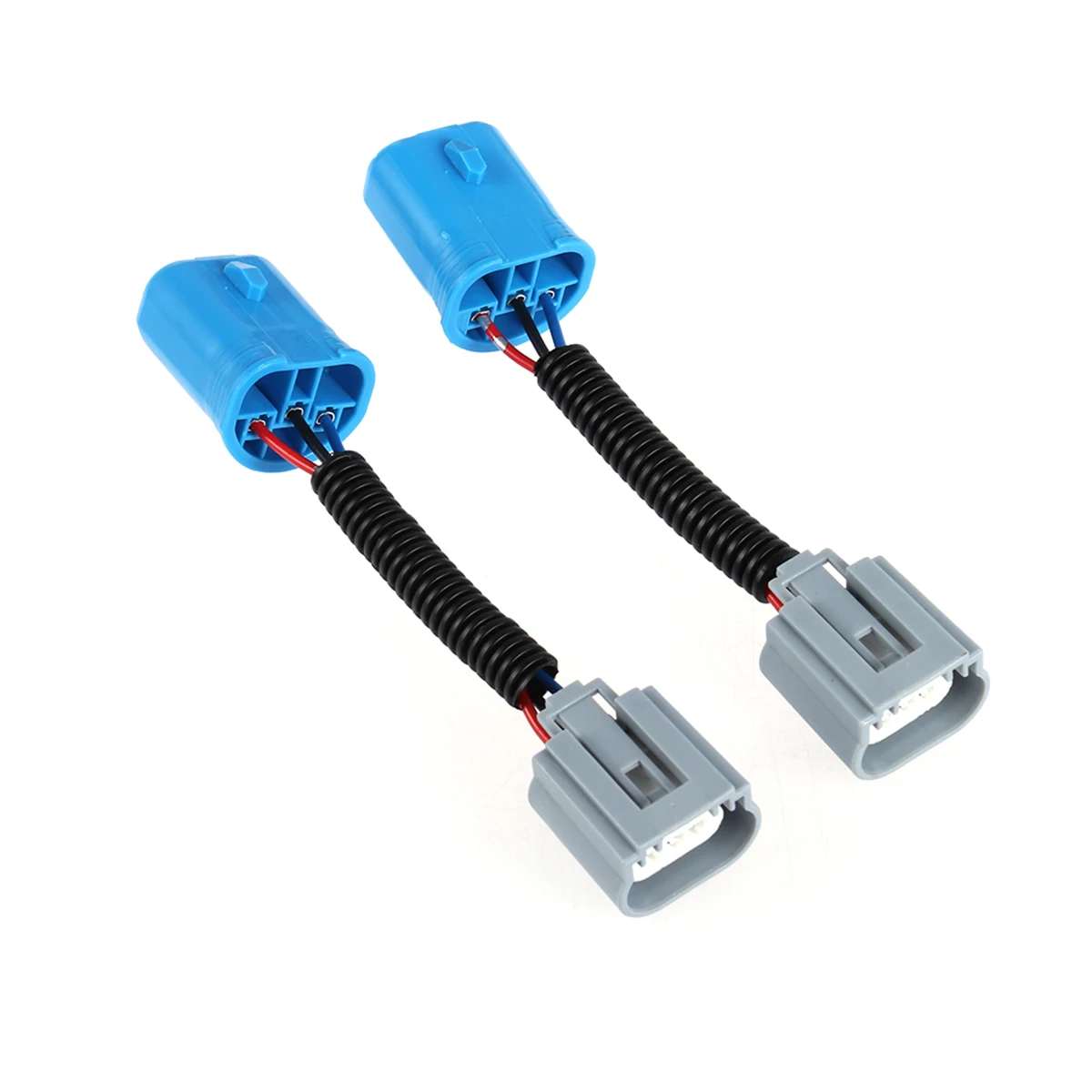 2Pcs Ceramic Adapter Harness H13 Connector Socket 9007toH13 Conversion Copper Wiring HeatResistant ForFord Headlight Retrofit