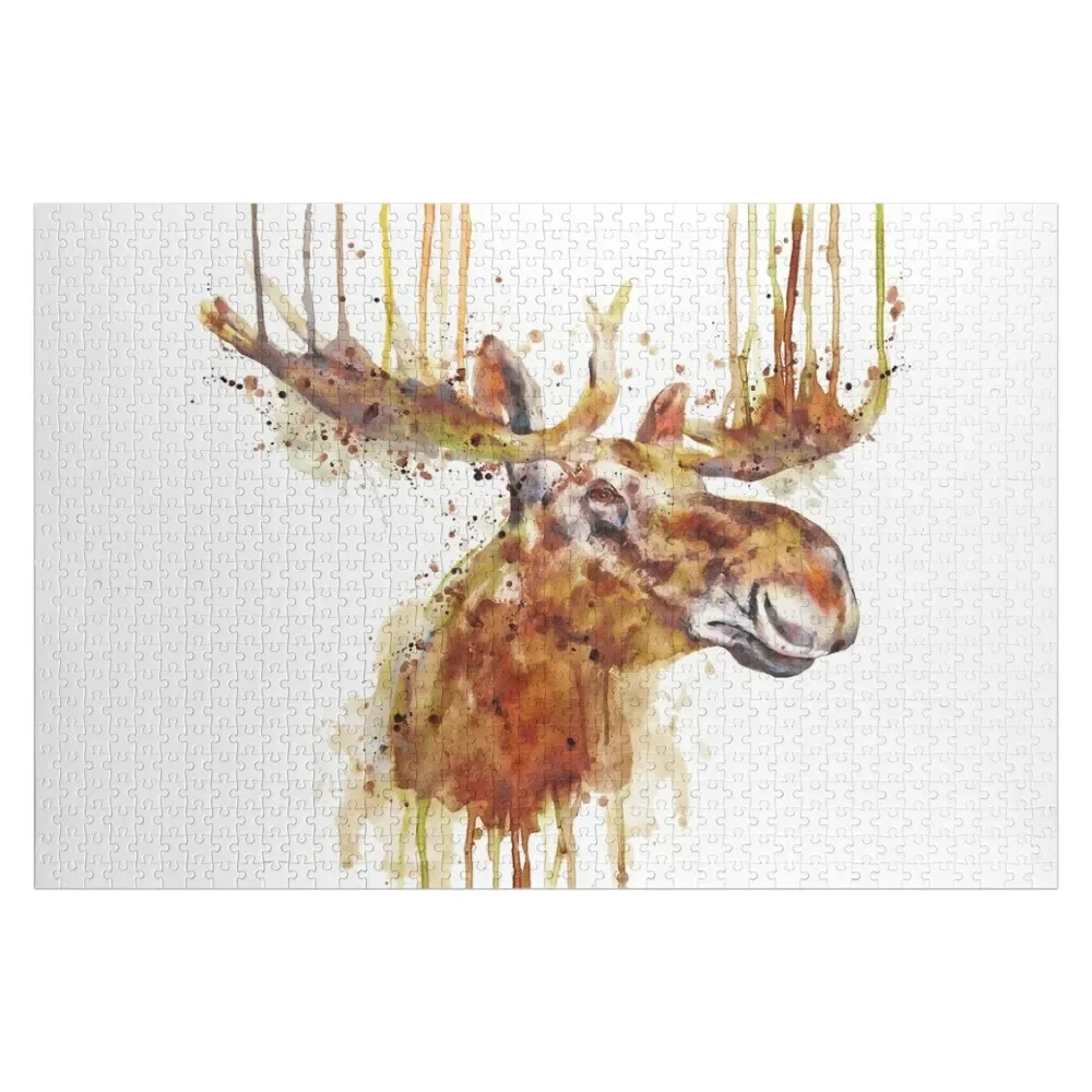 

Moose Head Jigsaw Puzzle Photo Novel Toys For Children 2022 Puzzle