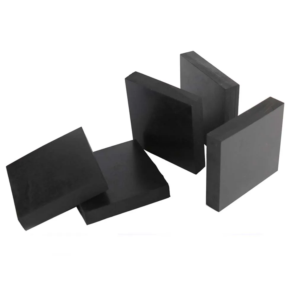 1Pcs สีดำแผ่นยาง Damping ปะเก็น Pad 50X50มม.100X100Mm 200X200Mm หนา10Mm 15Mm 20Mm 30Mm 50Mm