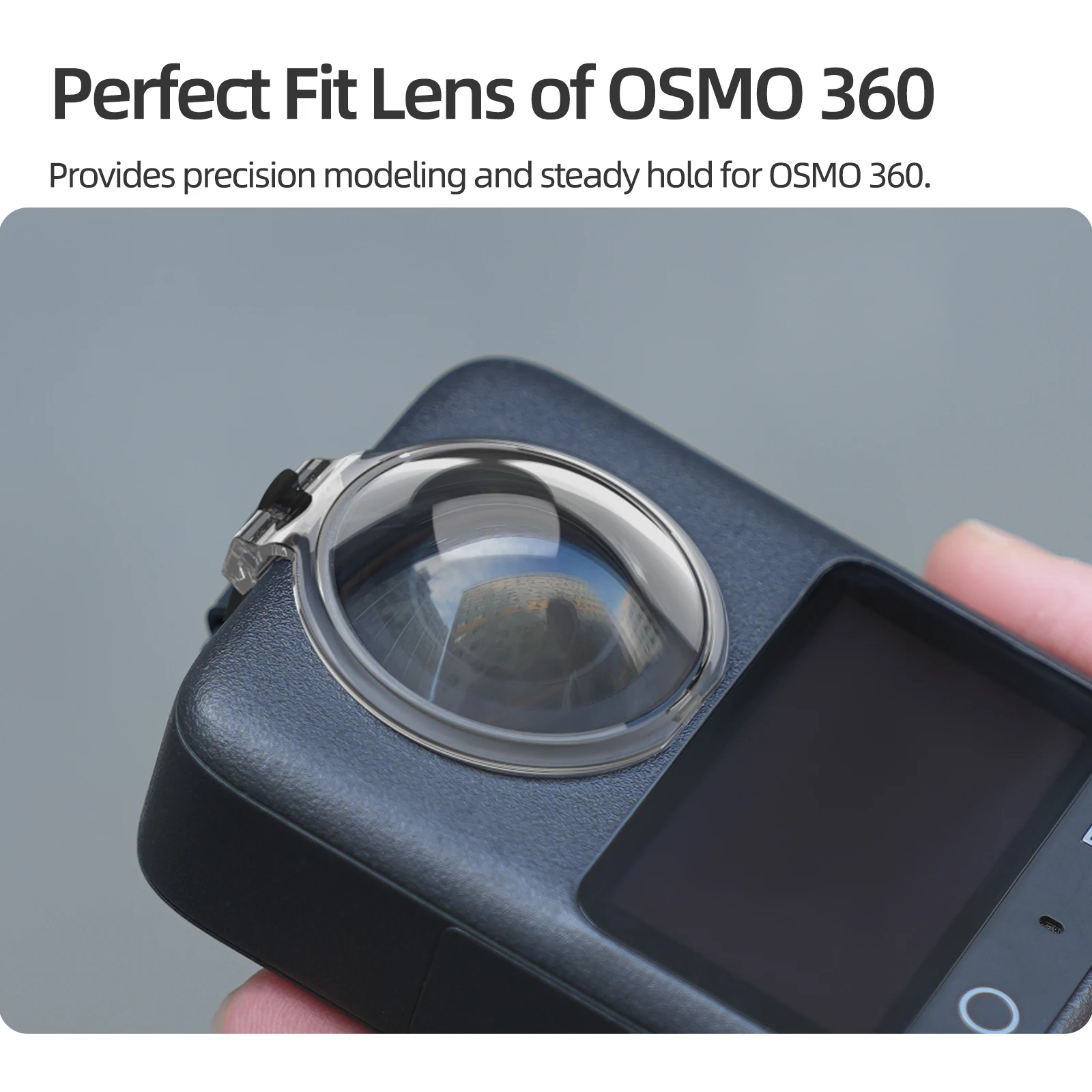 for DJI OSMO 360 Lens Protector Scratch-Resistant Integrated Cover Panoramic Camera Protective Case