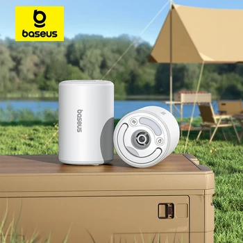 Baseus 5 في 1 مضخة هواء محمولة تضخيم تفريغ تخزين فراغ للمراتب الهوائية سرير طوافة بلاستيكية للسباحة التخييم مضخة هواء خارجية