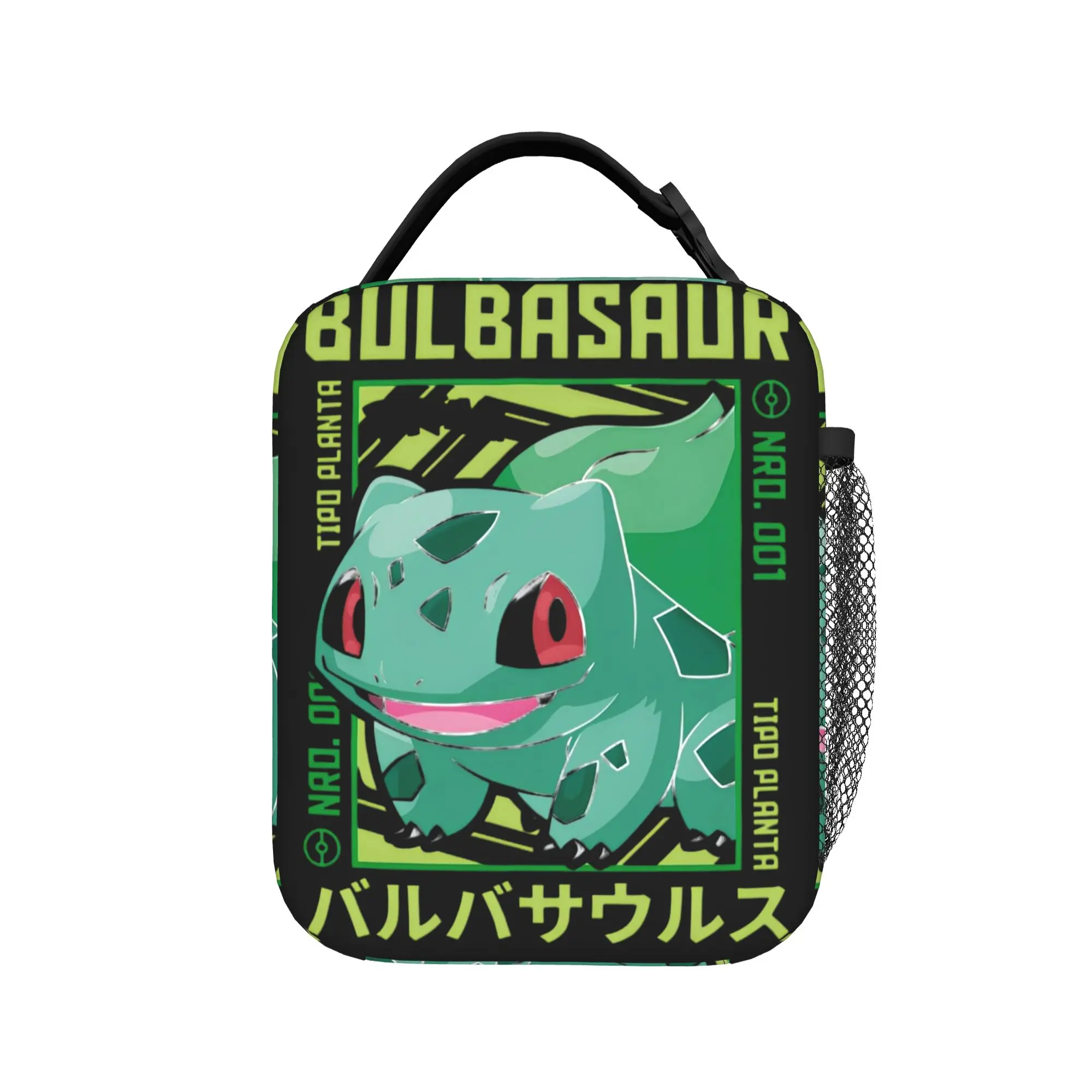 

Pokemon Bulbasaur Insulated Lunch Bags High Capacity Meal Container Thermal Bag Tote Lunch Box Office Outdoor Men Women