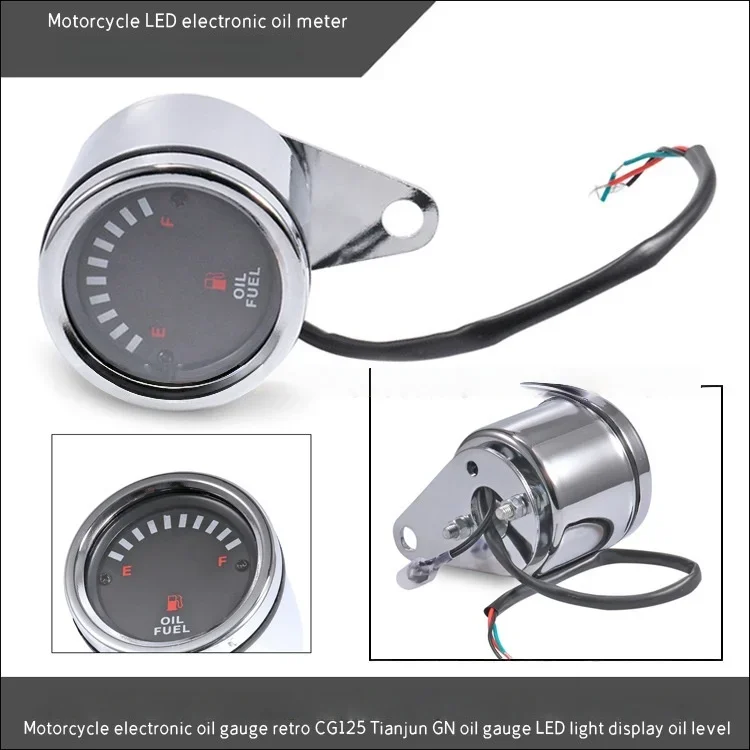 

Motorcycle Fuel Gauge Retro Retro CG125 GN125 GS125 Fuel Gauge LED Light Electronic Fuel Gauge