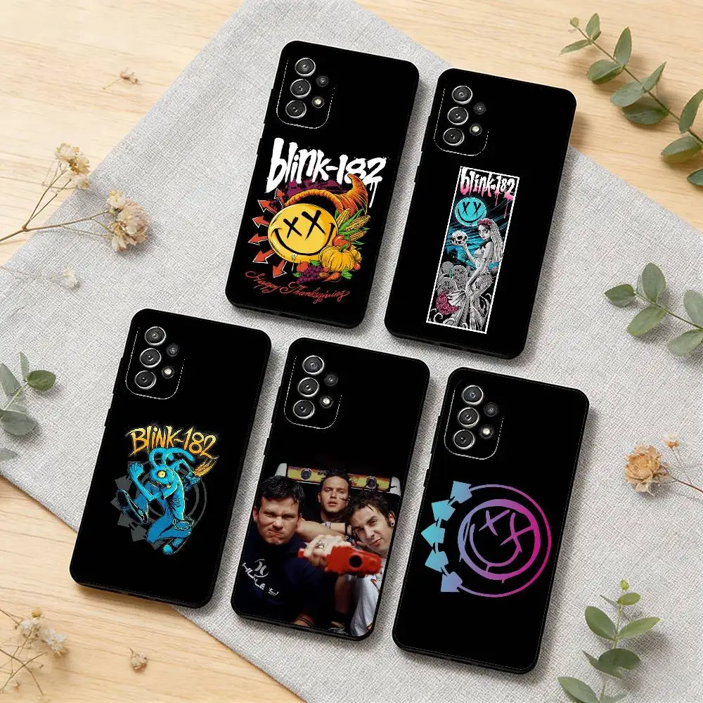 

B-Blink-182 Phone Case For Samsung S26,S25,S24,S21,S22,S23,S30,Ultra,S20,Plus,Others Soft Black Cover