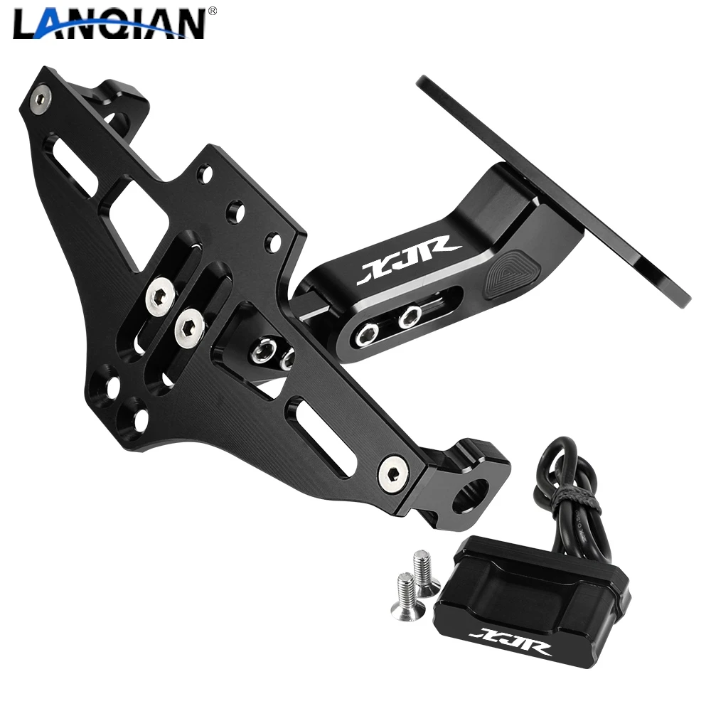 For YAMAHA XJR XJR400 XJR1200 XJR1300 XSR700 XTRIBUTE XSR700 Fender Eliminator Adjustable License Plate Holder Bracket LED Light