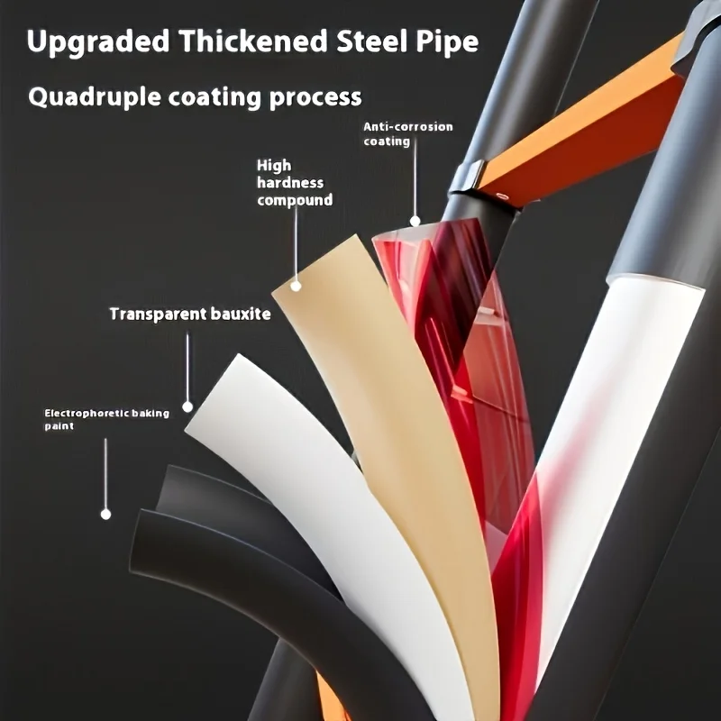 Escalera telescópica plegable de acero al carbono resistente de 90,55 pulgadas: plegable, cómoda y práctica, para el hogar/construcción, multi