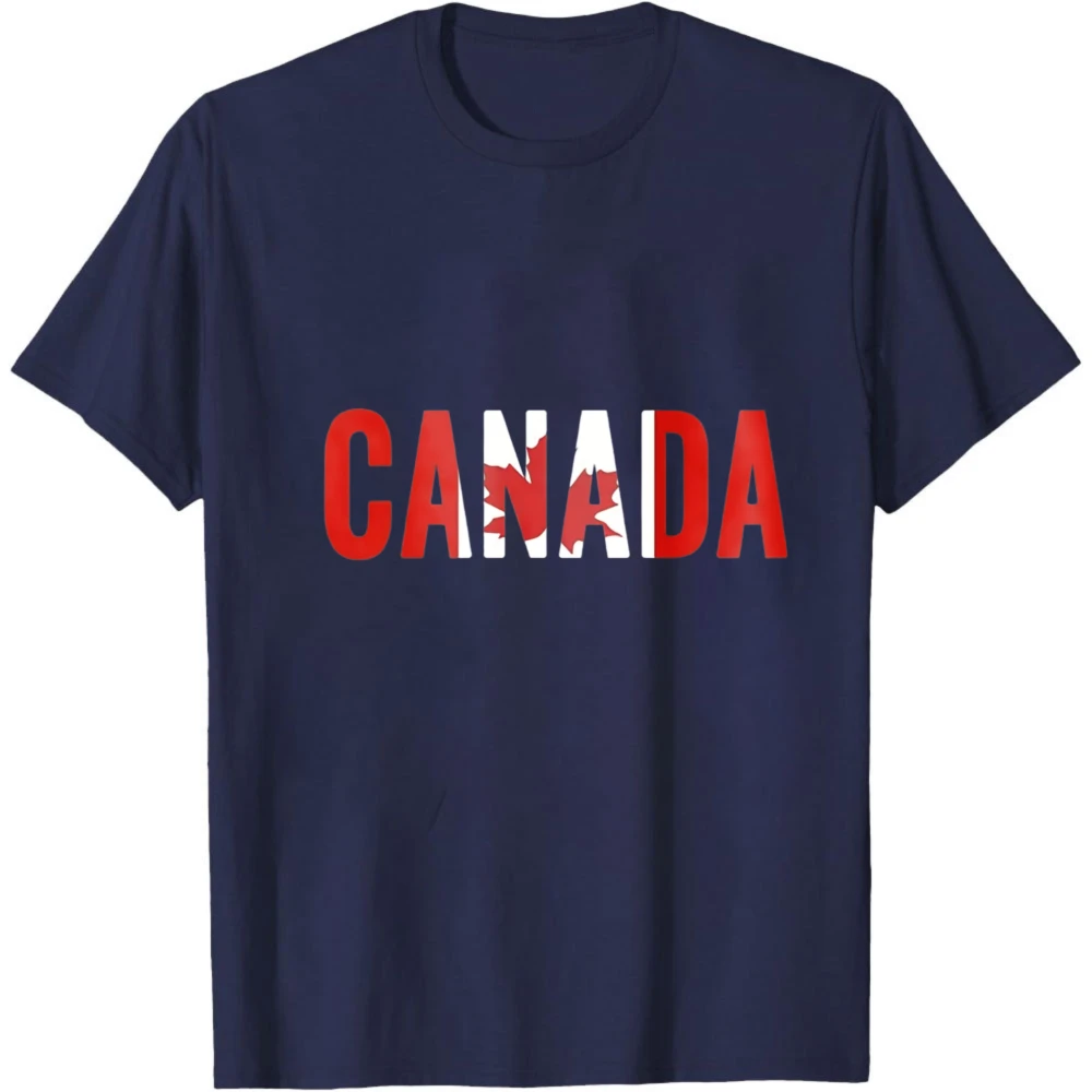 Men'S Patriotic Canada Maple Leaf Pattern T-Shirt Fashion Oversized O-neck T-shirt Men Tops Summer Trending Clothes