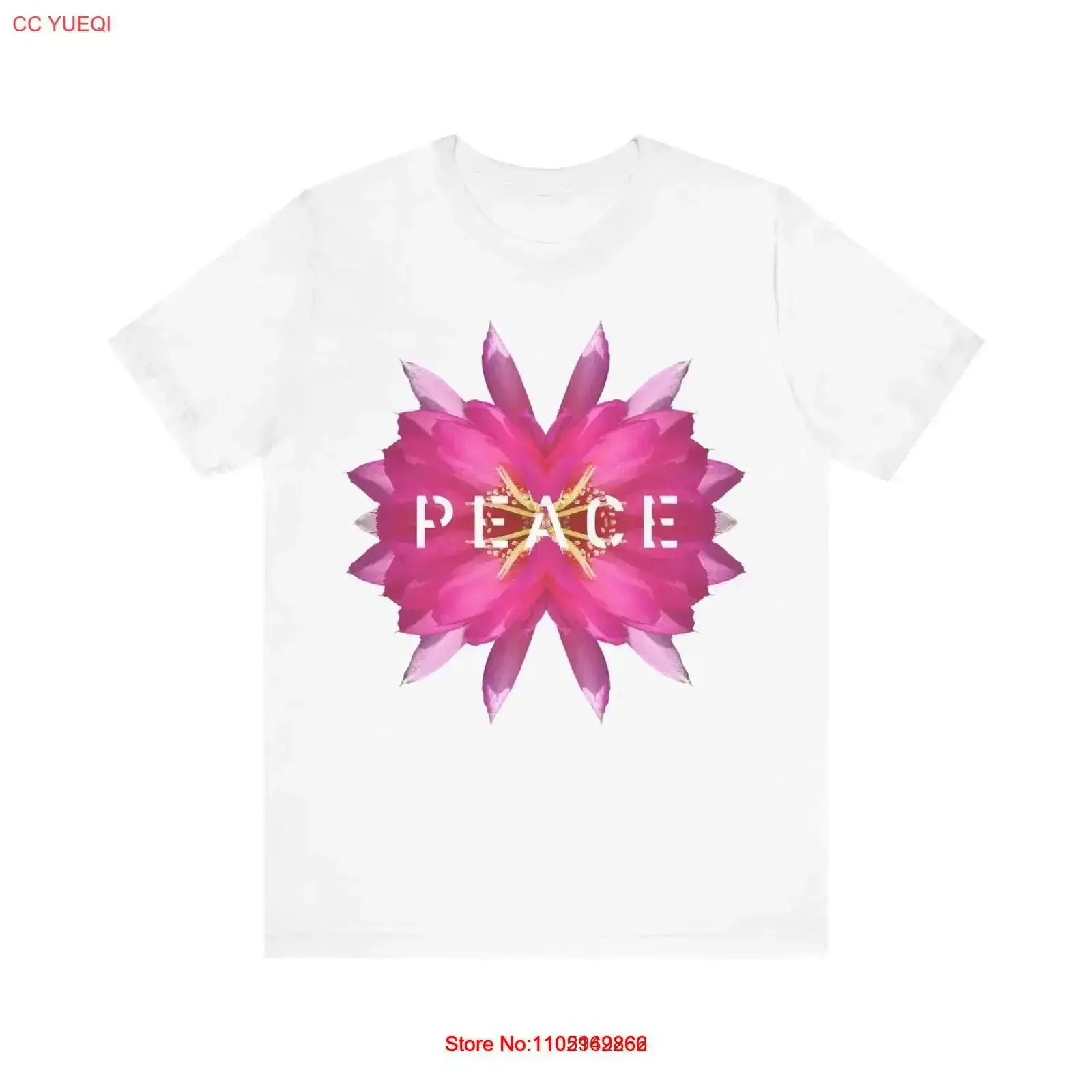 Peace T shirt Support Life Flower Kaleidoscope Humanity Love vintage Washed Comfortable fashion Top For Everyday Wear Casual