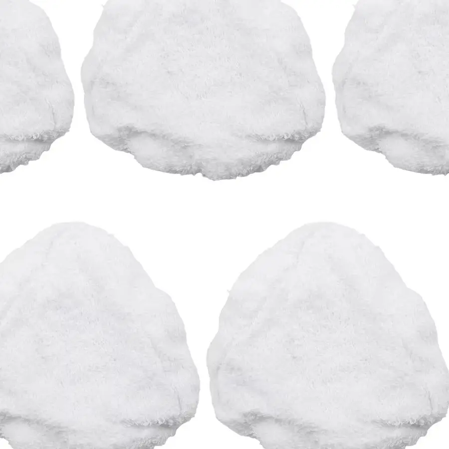 Small Triangle Microfiber Bonnets Reusable Cleaning Pads For Dupray McCu/lloch Awasky Steam Cleaner M/op Accessories 5 10 Pack