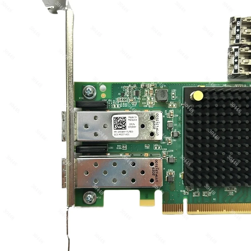 بطاقة HBA الأصلية DELL Emulex LPE35002 ثنائية المنفذ 32G من الألياف مع وحدة #2