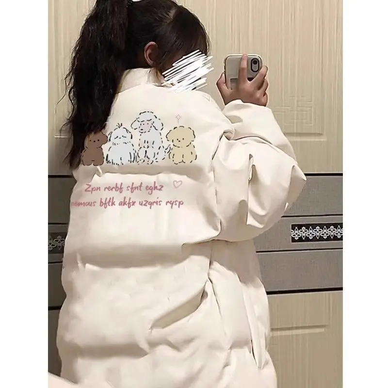 

Parka Elegante Womens Cotton Long Padded Slim Ladies Winter Black Fur Simple Hoody Fashion Trendy Elegant Warm Down Collar Vibes