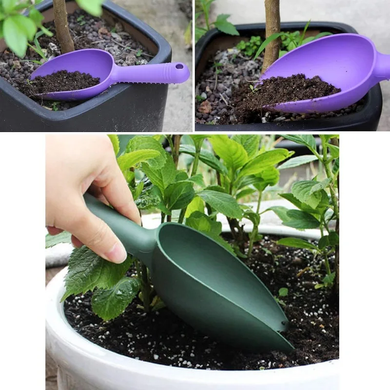 Multifunctional Flower and Vegetable Planting Soil Shovel Household Digging and Transplanting Hand Shovel Garden Tool with Scale