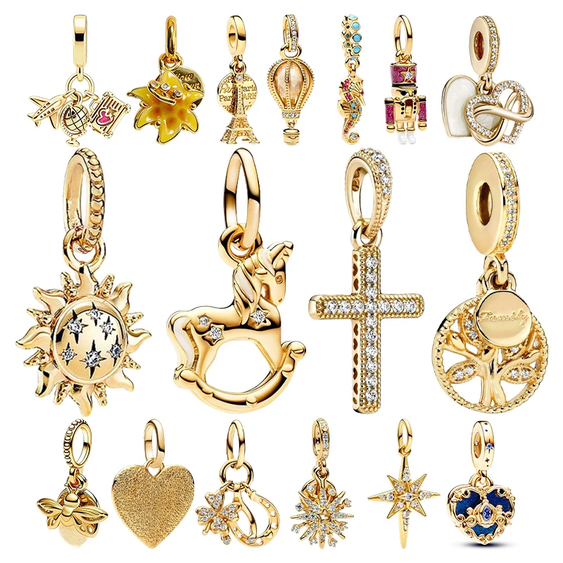

New Original Charm Beads,Sparkling Family Tree DangleClear Sparkling Row Clip Charm Bead Fit Pendant Bracelet Women Jewelry Gif