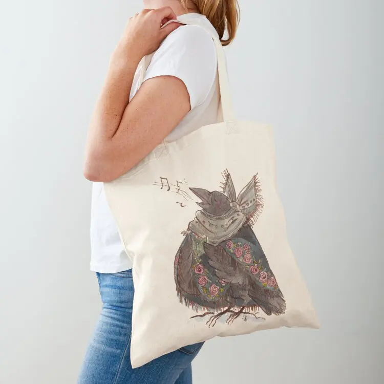 

singing crow Tote Bag tote bag men's shopper bags canvas tote bags personalized bag