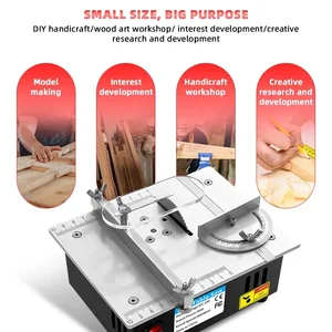 Ayarlanabilir Çok Fonksiyonlu Mini Tezgah Testere, Ev, DIY Kesme Makinesi, Ahşap Tezgah, Torna Kesici Alet, 96W ahşabı kesmek için makinenin en çok satan 8'i - №7