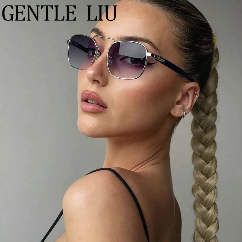 

Small Frame Punk Rectangle Sunglasses Women 2026 Luxury Brand Vintage Steampunk Sun Glasses Outdoor Driving Shades UV400 Eyewear