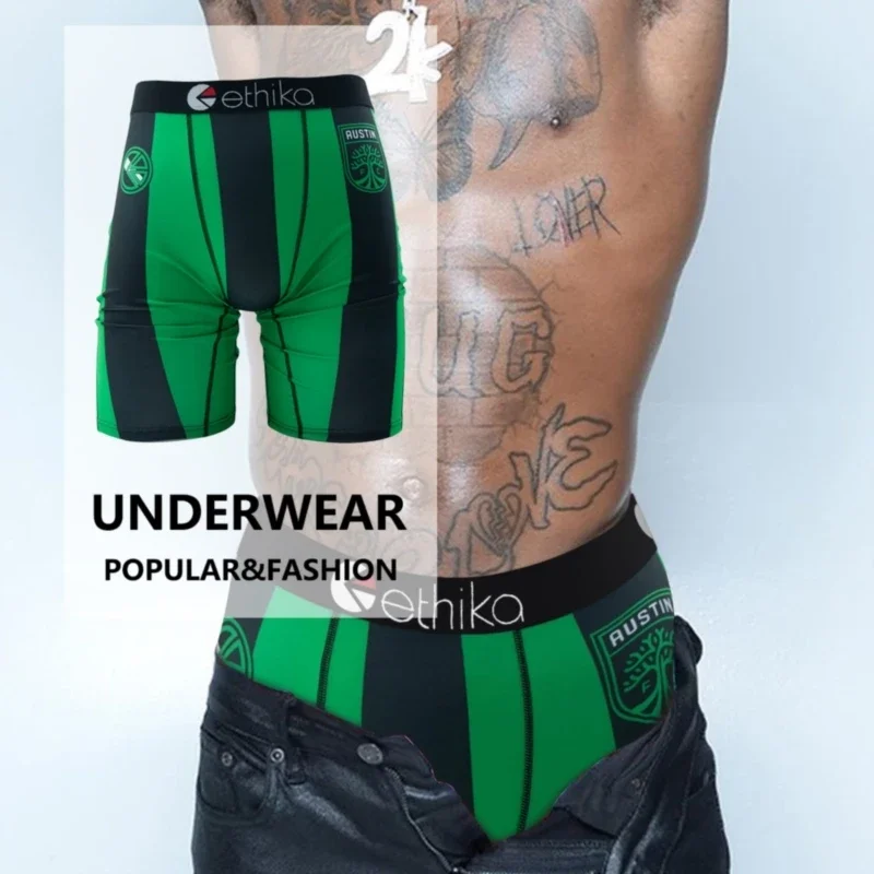 

ETHIKA Men Underwear Breathable Mesh Crotch Man Underpants Plus Size S-3XL Mens Panties Sexy Swimming Men's Boxershorts Briefs