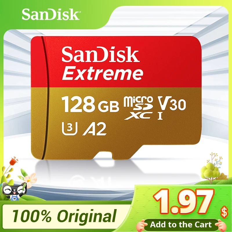 

Карта памяти Sandisk Ultra microSD на 32 ГБ 64 ГБ 128 ГБ 256 ГБ 512 ГБ Карта памяти Micro SD Флеш-карта SD/TF Карта памяти на 32 ГБ microSD для смартфона