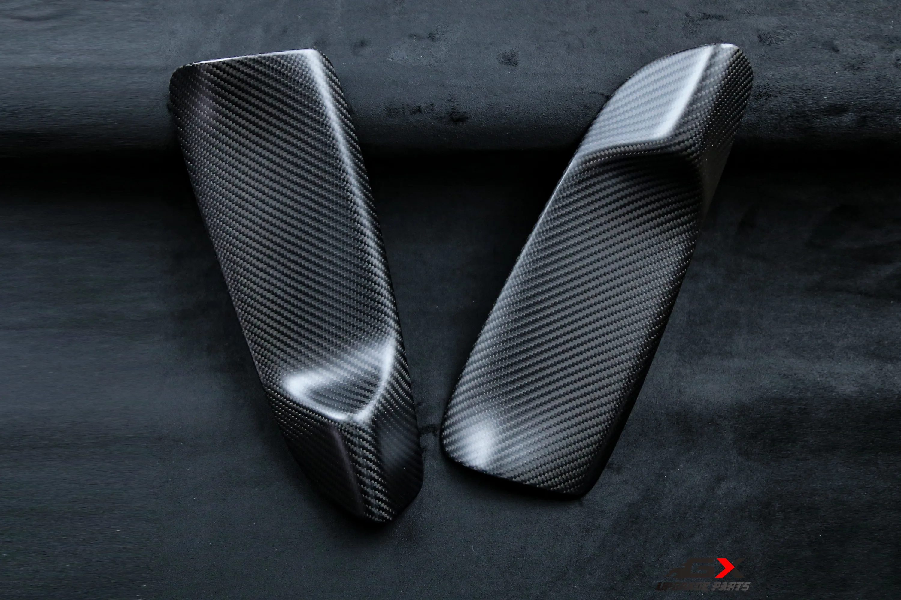 Dry Carbon Fiber Interior B Pillar Panel Trim Cover for 2024 2025 001 Real Carbon Fiber Sticker Interior Upgrade Accessories