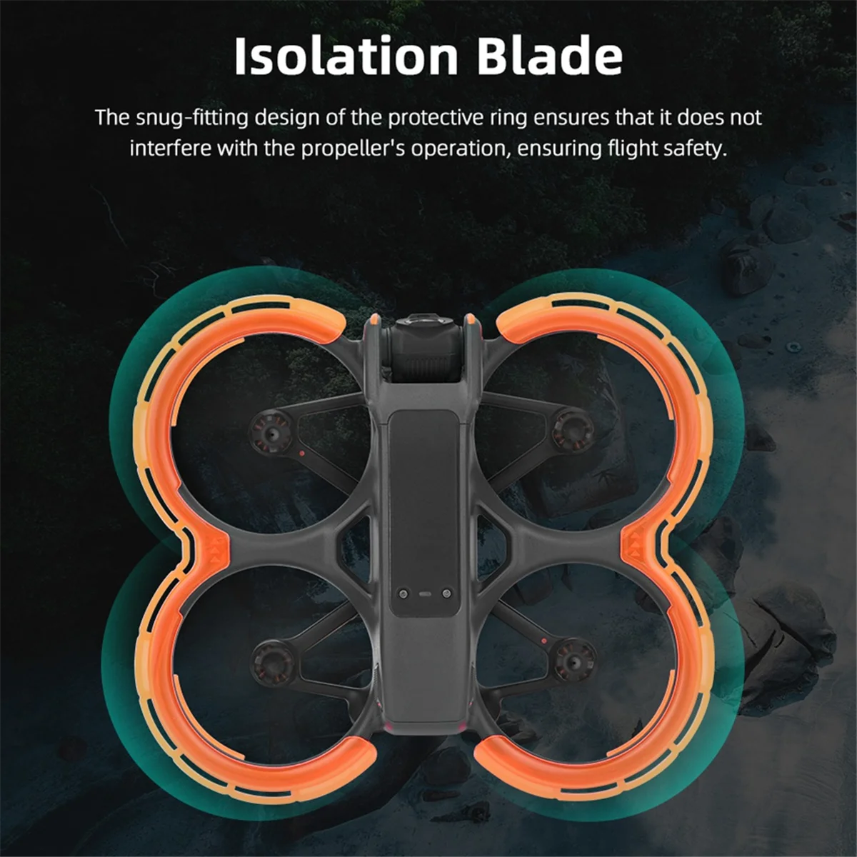 Protective Bumper for Dji Avata 2 Drone Accessories Propeller Guard Anti-Collision Impact Protectors Prop Bumper Orange