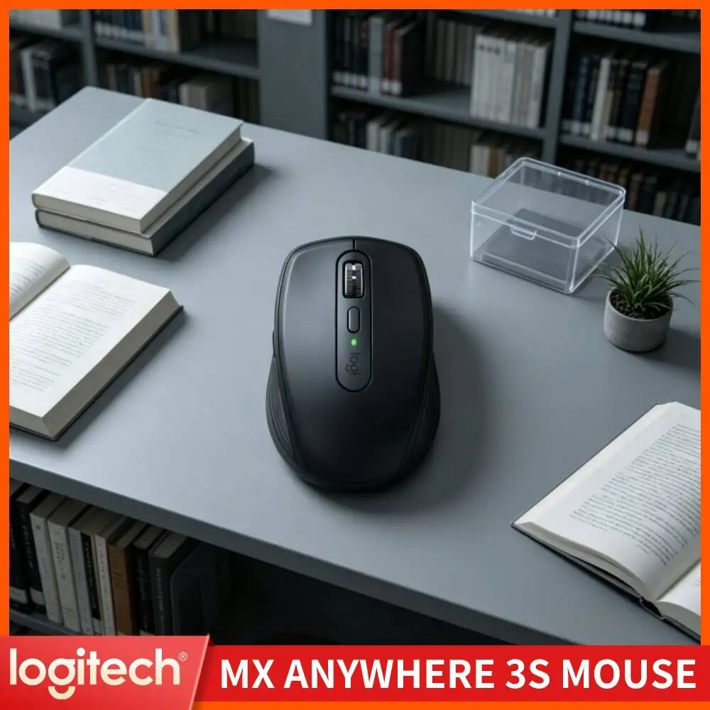 Durable MX Anywhere 3S - 8K DPI Darkfield, 70-Day Battery, Silent Click, Ideal for Boutique Office & Prep Task