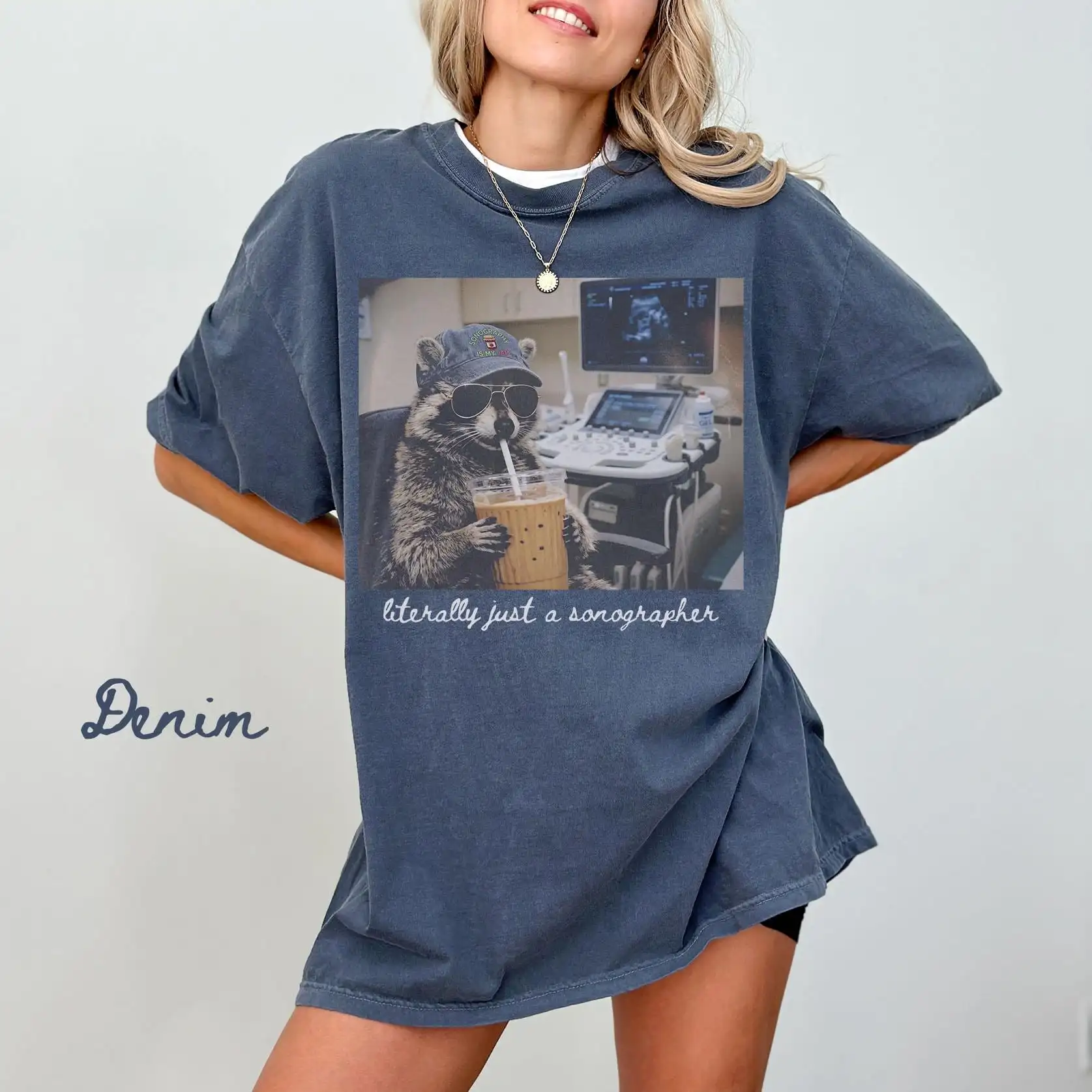 Sonographer Shirt, Raccoon Ultrasound Tech T-shirt, Technologist Graduation Gifts,   Cute Radiology Department