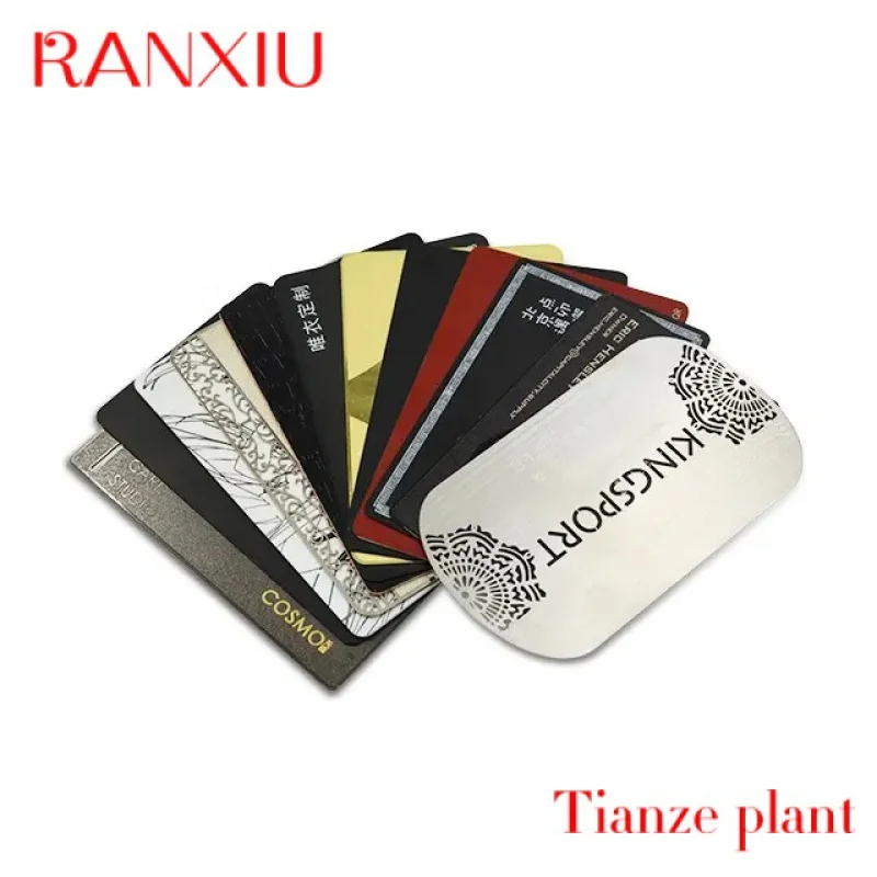 Custom Custoized ritble Personalized Hybrid den Contactls Bla RFID N Stainls Steel Card