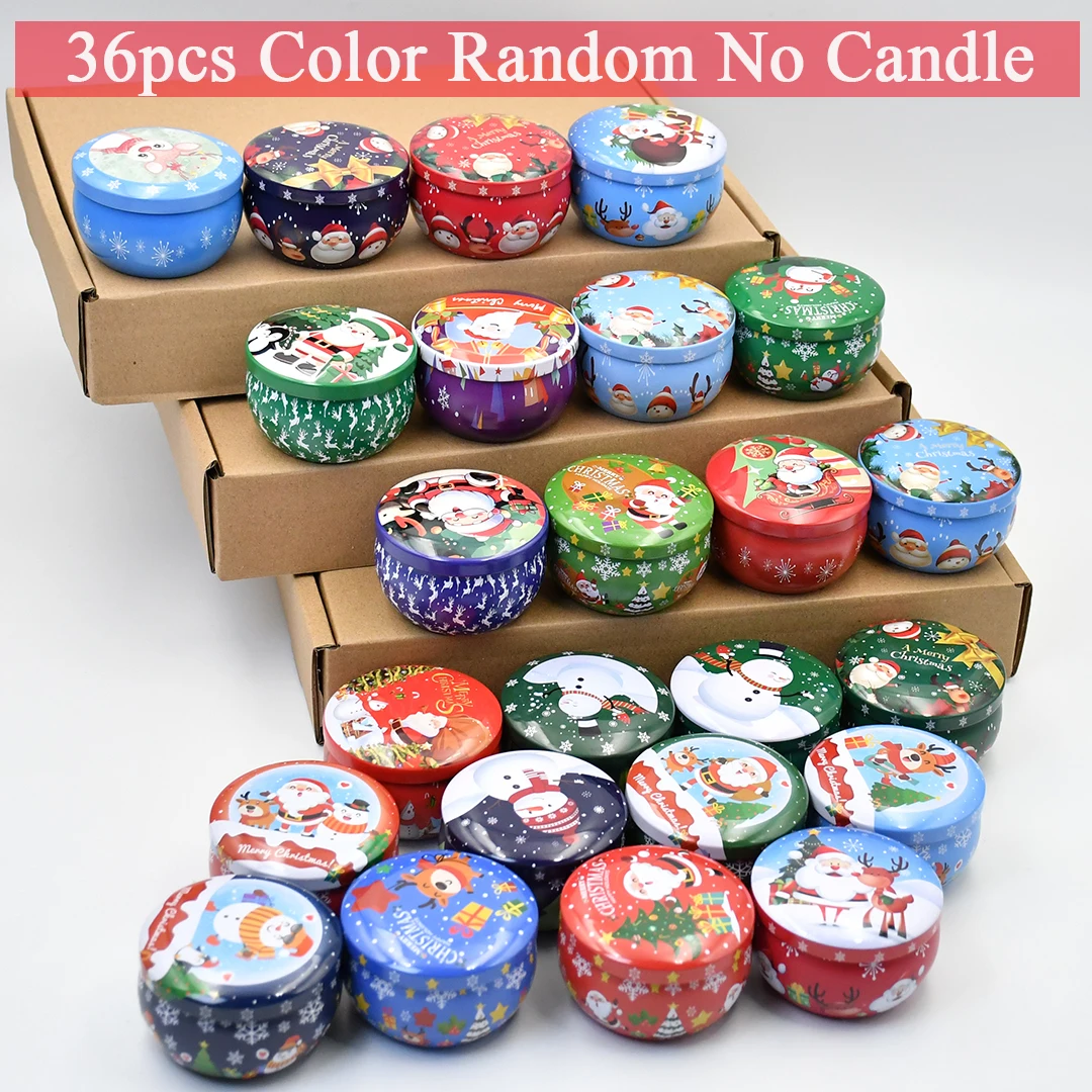 Candle Making Glass - 36 шт. праздничных рождественских баночек для
