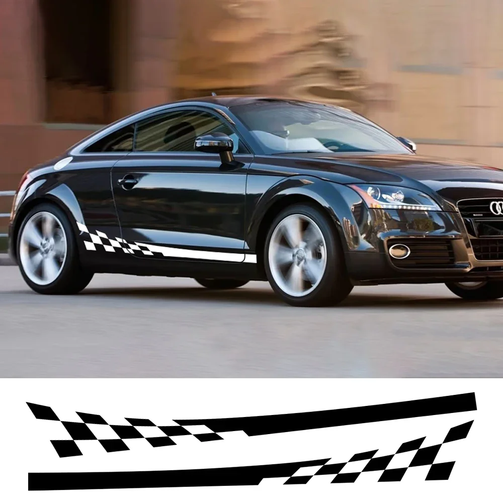 سيارة الجانب الباب ملصق الرسومات ملصق حائط من الفينيل الخارجي اكسسوارات السيارات لأودي TT 8N MK1 MK2 8J كوبيه MK3 8S رودستر TFSI RS