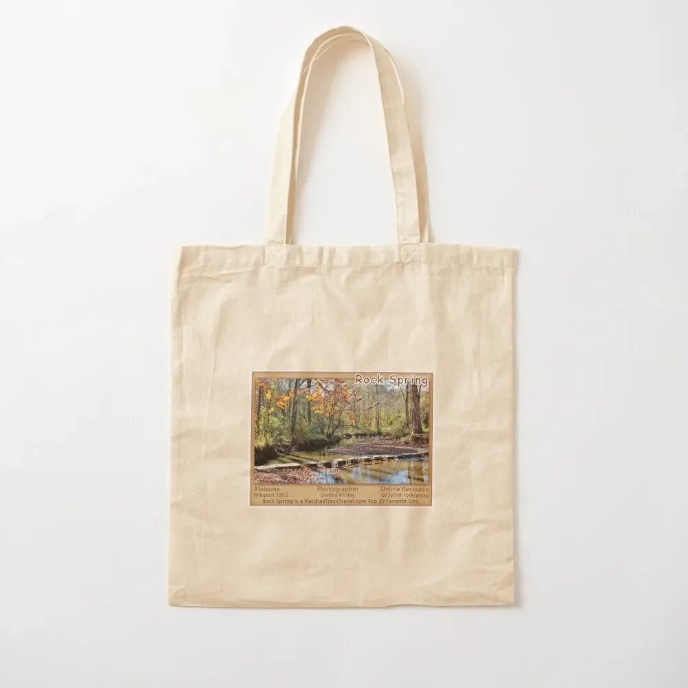 Rock Spring (fall) on the Natchez Trace Parkway. Tote Bag personalized tote university shopper bag great bag custom fabric