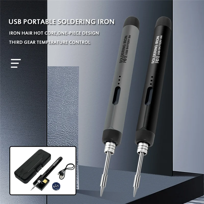 F-3C 5V Carregamento Rápido Lítio Embutido Conjunto de Ferro de Solda Sem Fio Ferramentas de Soldagem de Reparação Portátil