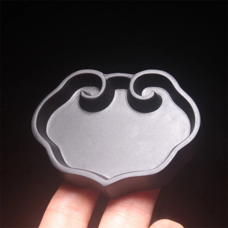She Inkstone Small Regular Script Grinding Ink Stone Black Dragon Tail Inkstone Beginner Practical Ink Chinese Painting Supplies
