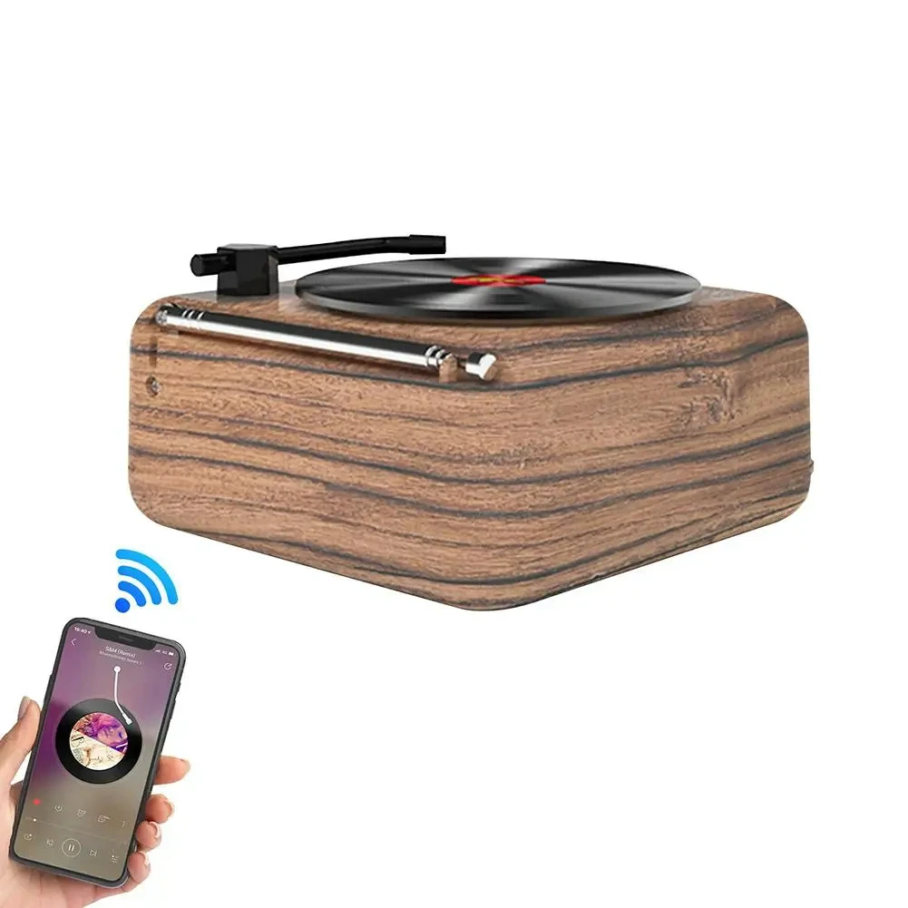 Imagem -03 - Mini Design Retro cd Player Bluetooth Speaker Rádio fm Portátil Usb Embutido Cartão tf Leitor de Música Mp3 Carregamento Tipo-c Novo