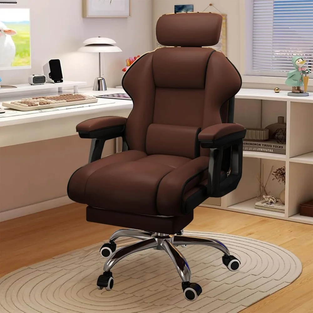 Reclining Office Chair with Foot Pedals,An Ergonomic Computer Office Chair with Lumbar Support,Used for Office and Home Learning