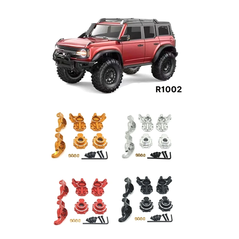 RC Car Upgrade Part Front Axle C Steering Cup Kit For TRAXXAS 1/10 TRX4 HUANGBO 1/10 R1001 R1002 R1003 RC Car Upgrade Parts Red