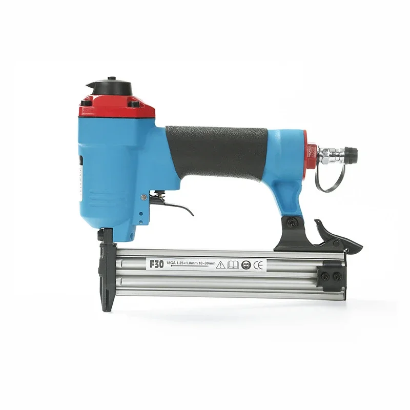 Pneumatic Nail Gun Straight Nail Gun F30 Air Powered Nailer Furniture Stapler Staple Gun10-50MM Woodworking Pneumatic Power Tool