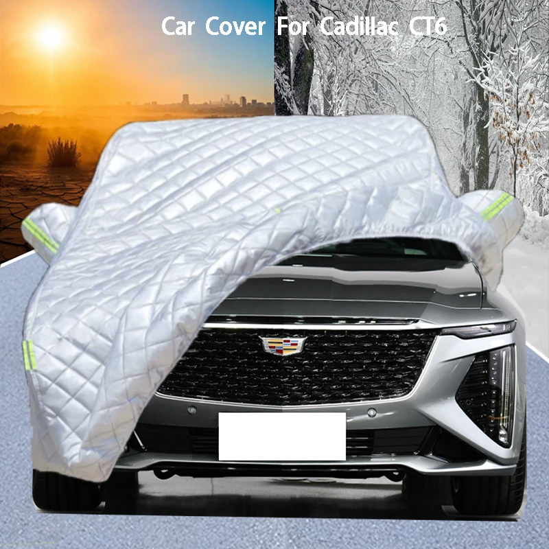 

For Cadillac CT6 Car Cover Delivers Hail Protection, Scratch Guard, prevents paint peelingRain & Snow Resistance