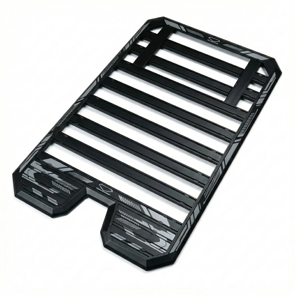 Car Roof Luggage Platform, Tent Compatible Lightweight Cargo Carrier Rack for Universal SUV Car, Heavy Duty Aluminum, Black
