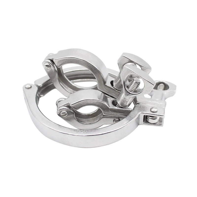 304Stainless Steel Sanitary Food Grade Quick-Installed Clamp, Precision Cast Pipe Clamp Joint Chuck, Clamp Pipe Clamp End Clamp