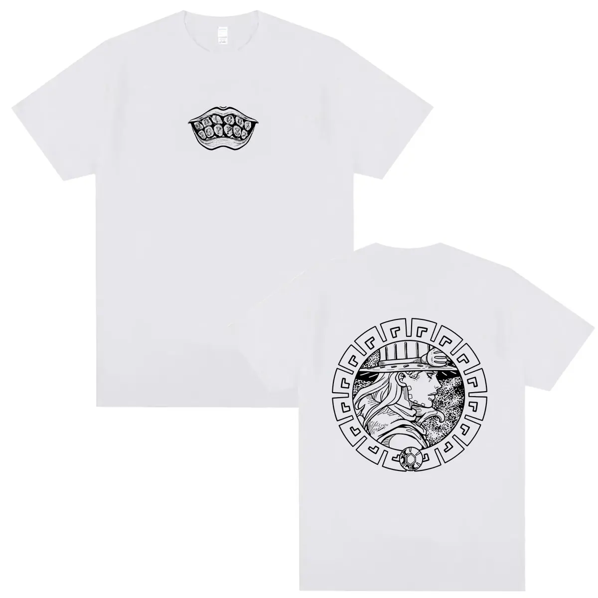 Anime Jojo Bizarre Adventure Steel Ball Run T-shirt Manga Gyro Zeppeli T Shirts Men Women Fashion Casual Soft Cotton Tshirt Tops