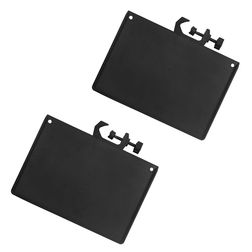 

2Pcs Microphone Sound Card Tray Durable Sturdy Accessory Desk Meetings Lectures Podcasts Video Chats Multifunctional Storage