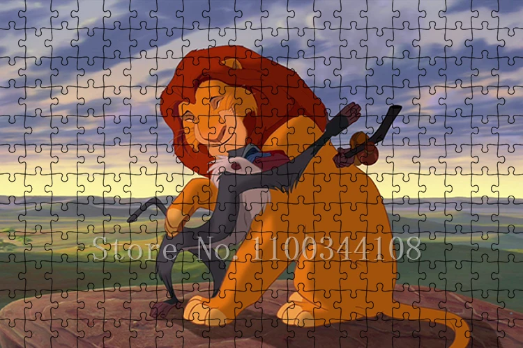 The Lion King Cartoon Movies Jigsaw Puzzles Disney Anime Paper Puzzles Adults Jigsaw Puzzles Children Early Education Toys