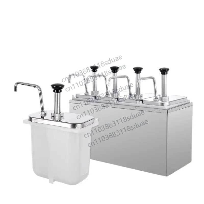 

2L Sauce Dispenser Machine for Restaurant Topping Stainless Steel Sauce Dispenser Machine Syrup Tomato Sauce Pump Machine