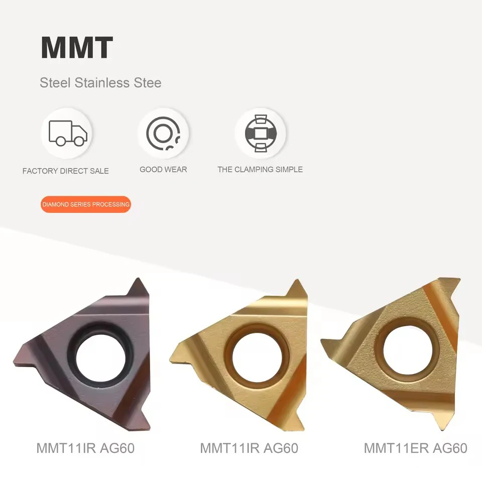 MMT11ER/11IR  AG55 AG60 Thread Turning Tool CNC Lathe Internal And External Thread Blades Steel Stainless Steel Processing Tools