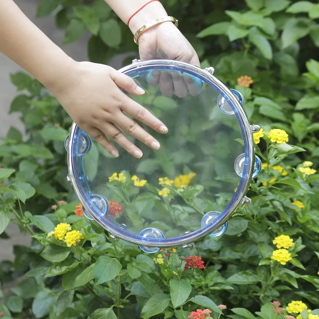 Percussion instrument self-tuning hand tambourine band accompaniment hand drum playing for children and adults