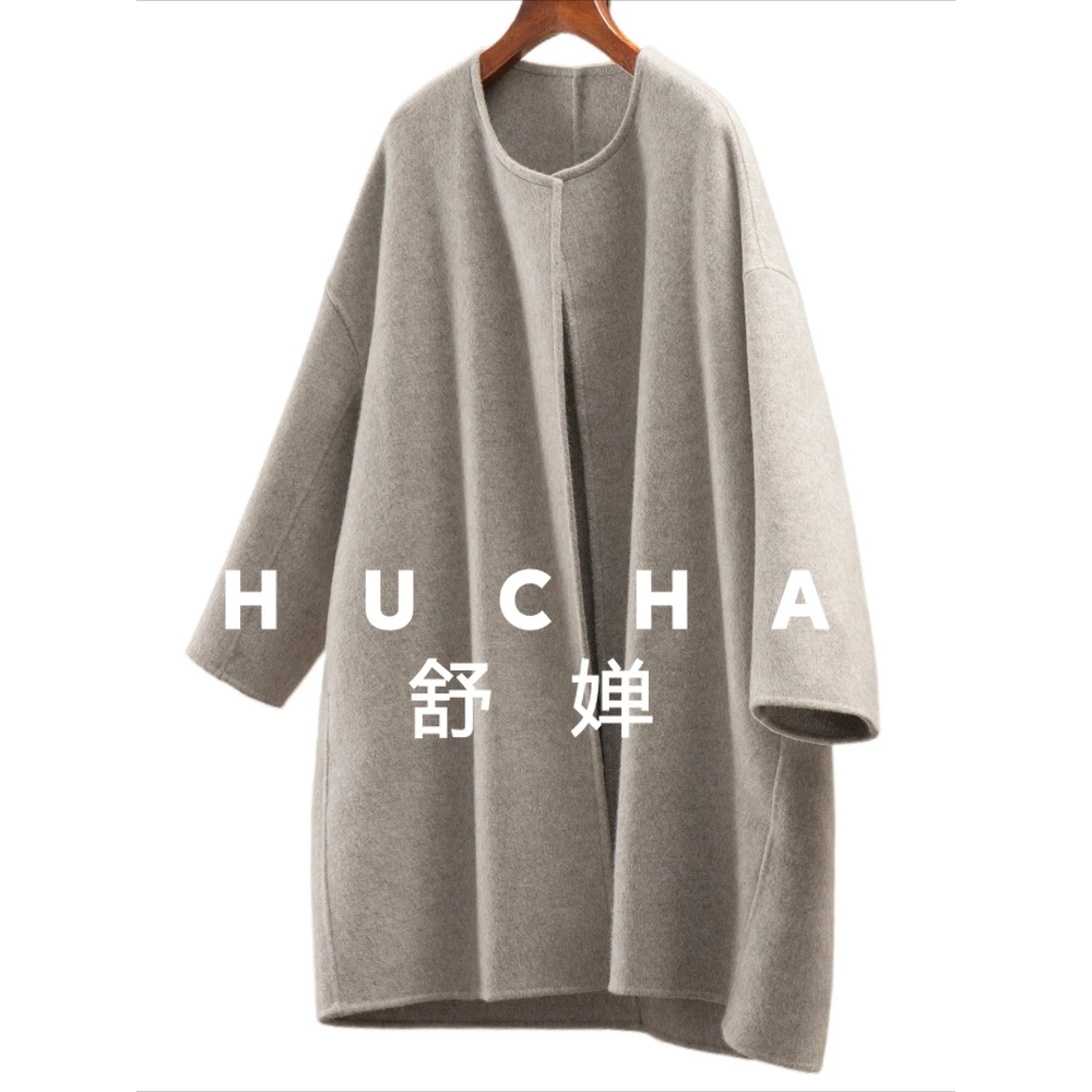 

Элегантный стиль, легкое роскошное кашемировое шерстяное двустороннее твидовое пальто ручной работы, женское 61E1 Casaco Feminino Inverno 2025