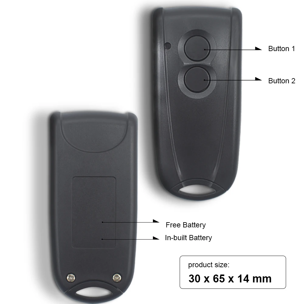 Control Gate HORMANN ECOSTAR RSC2, RSE2 Compatible ECOSTAR Garage Remote Control 433,92Mhz Transmitter Rolling code 433 MHZ