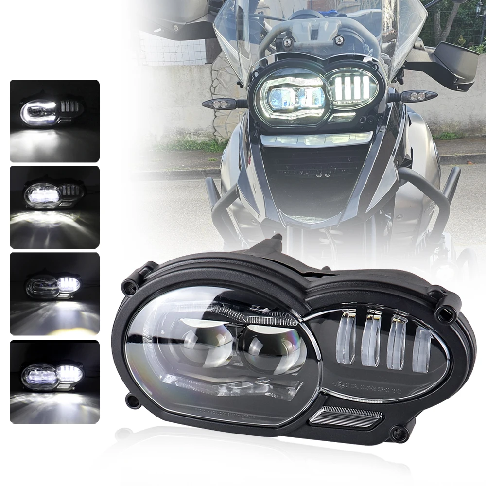 LED Motorcycle Headlight Hi-Lo Beam DRL For BMW R1200 GS 2005-2012 R1200GS ADV 2006-2013