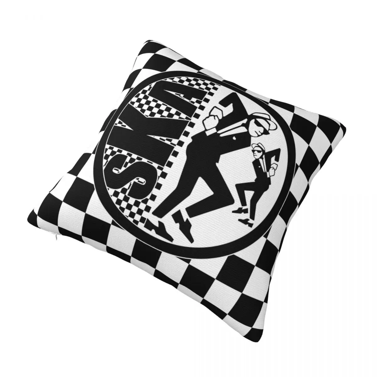 2 Tone Ska-rock Ska Revival Pillowcase Merch Cushion Cover Decoration Rocksteady Two Tone Punk Rock Music Pillow Case Cover Home