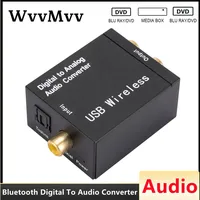 Digital to Analog Audio Converter Support Bluetooth 4.0 Optical Fiber Toslink Coaxial Signal To RCA R/L Audio Decoder Amplifier